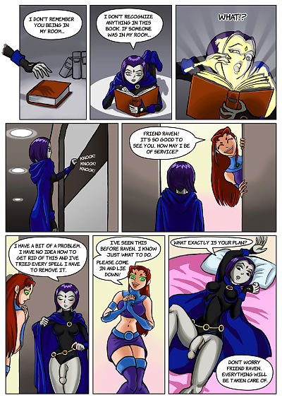 Starfire and Raven by..